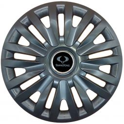 Колпаки SJS 313 Black R15 SsangYong (Комплект 4 шт.)