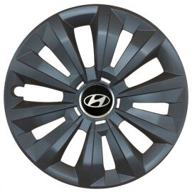 Колпаки SJS 346 Black R15 Hyundai (Комплект 4 шт.)