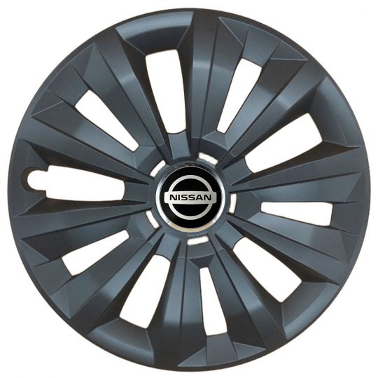 Колпаки SJS 346 Black R15 Nissan (Комплект 4 шт.)