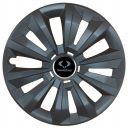 Колпаки SJS 346 Black R15 SsangYong (Комплект 4 шт.)