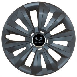 Колпаки SJS 346 Black R15 SsangYong (Комплект 4 шт.)
