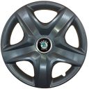 Колпаки SKS 418 Black R16 Skoda-зелена (Комплект 4 шт.)