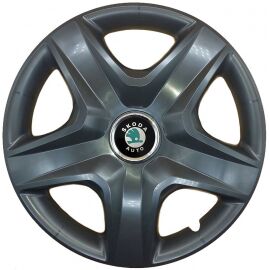 Колпаки SKS 418 Black R16 Skoda-зелена (Комплект 4 шт.)