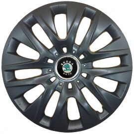 Колпаки SKS 429 Black R16 Skoda-зелена (Комплект 4 шт.)