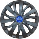 Колпаки SJS 432 Black R16 Fiat NEW (Комплект 4 шт.)