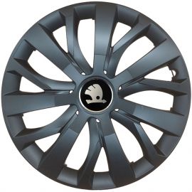 Колпаки SJS 432 Black R16 Skoda NEW (Комплект 4 шт.)
