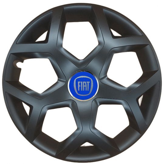 Колпаки SJS 435 Black R16 Fiat NEW (Комплект 4 шт.)