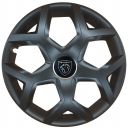 Колпаки SJS 435 Black R16 Peugeot NEW (Комплект 4 шт.)