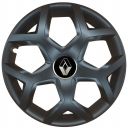 Колпаки SJS 435 Black R16 Renault (Комплект 4 шт.)