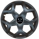 Колпаки SJS 435 Black R16 SsangYong (Комплект 4 шт.)