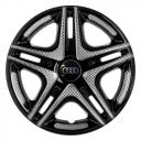 STAR Дакар Super Black R14 Ковпаки для коліс з логотипом Audi (Комплект 4 шт.)