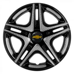 STAR Дакар Super Black R15 Ковпаки для коліс з логотипом Chevrolet (Комплект 4 шт.)