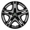 STAR Дакар Super Black R14 Ковпаки для коліс з логотипом Citroen (Комплект 4 шт.)