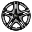 STAR Дакар Super Black R14 Ковпаки для коліс з логотипом Hyundai (Комплект 4 шт.)