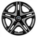 STAR Дакар Super Black R14 Ковпаки для коліс з логотипом Nissan (Комплект 4 шт.)