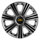 STAR DTM Super Silver R14 Ковпаки для коліс з логотипом Chevrolet (Комплект 4 шт.)