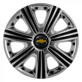 STAR DTM Super Silver R14 Ковпаки для коліс з логотипом Chevrolet (Комплект 4 шт.)