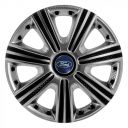 STAR DTM Super Silver R14 Ковпаки для коліс з логотипом Ford (Комплект 4 шт.)