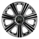 STAR DTM Super Silver R14 Ковпаки для коліс з логотипом Kia (Комплект 4 шт.)