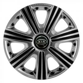 STAR DTM Super Silver R14 Ковпаки для коліс з логотипом Kia (Комплект 4 шт.)