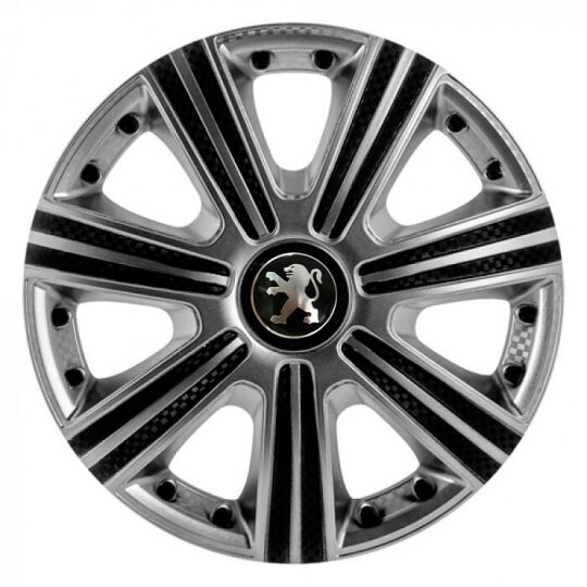 STAR DTM Super Silver R14 Ковпаки для коліс з логотипом Peugeot (Комплект 4 шт.) STAR DTM Super Silver R14 Ковпаки для коліс з логотипом Peugeot (Комплект 4 шт.)