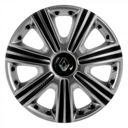 STAR DTM Super Silver R15 Ковпаки для коліс з логотипом Renault (Комплект 4 шт.)