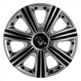 STAR DTM Super Silver R14 Ковпаки для коліс з логотипом Renault (Комплект 4 шт.)