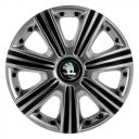 STAR DTM Super Silver R14 Ковпаки для коліс з логотипом Skoda (Комплект 4 шт.)