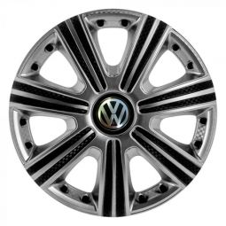 STAR DTM Super Silver R15 Ковпаки для коліс з логотипом Volkswagen (Комплект 4 шт.)