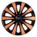 STAR Карат Super Black Gold R14 Ковпаки для коліс з логотипом Audi (Комплект 4 шт.)
