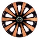 STAR Карат Super Black Gold R14 Ковпаки для коліс з логотипом Mazda (Комплект 4 шт.)