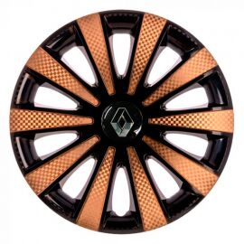 STAR Карат Super Black Gold R15 Ковпаки для коліс з логотипом Renault (Комплект 4 шт.)