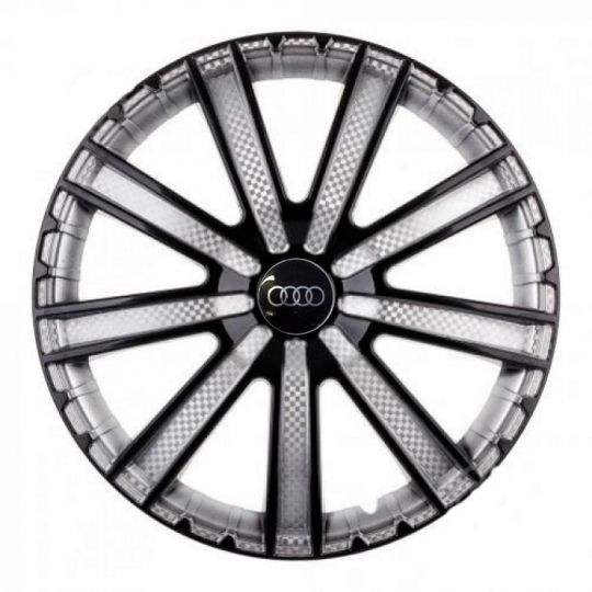 STAR Круиз Super Black R16 Ковпаки для коліс з логотипом Audi (Комплект 4 шт.)