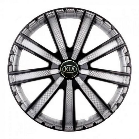 STAR Круиз Super Black R16 Ковпаки для коліс з логотипом Kia (Комплект 4 шт.)