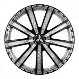 STAR Круиз Super Black R16 Ковпаки для коліс з логотипом Mitsubishi (Комплект 4 шт.)
