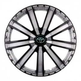 STAR Круиз Super Black R16 Ковпаки для коліс з логотипом Toyota (Комплект 4 шт.)