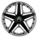 STAR NHL Super Silver R14 Ковпаки для коліс з логотипом Citroen (Комплект 4 шт.)