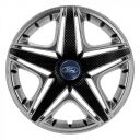 STAR NHL Super Silver R14 Ковпаки для коліс з логотипом Ford (Комплект 4 шт.)