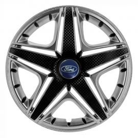 STAR NHL Super Silver R14 Ковпаки для коліс з логотипом Ford (Комплект 4 шт.)