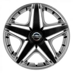 STAR NHL Super Silver R14 Ковпаки для коліс з логотипом Nissan (Комплект 4 шт.)