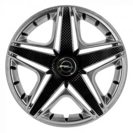 STAR NHL Super Silver R14 Ковпаки для коліс з логотипом Opel (Комплект 4 шт.)