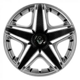 STAR NHL Super Silver R16 Ковпаки для коліс з логотипом Renault (Комплект 4 шт.)