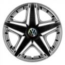 STAR NHL Super Silver R16 Ковпаки для коліс з логотипом Volkswagen (Комплект 4 шт.)