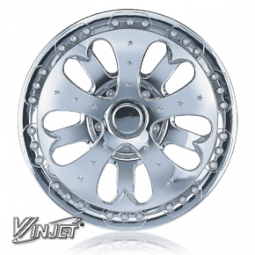 WINJET I909 R13 КОЛПАКИ-СПИННЕРЫ ДЛЯ КОЛЕС ХРОМИРОВАННЫЕ (Комплект 4 шт.)