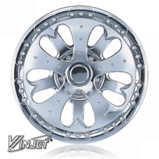 WINJET I909 R13 КОЛПАКИ-СПИННЕРЫ ДЛЯ КОЛЕС ХРОМИРОВАННЫЕ (Комплект 4 шт.)