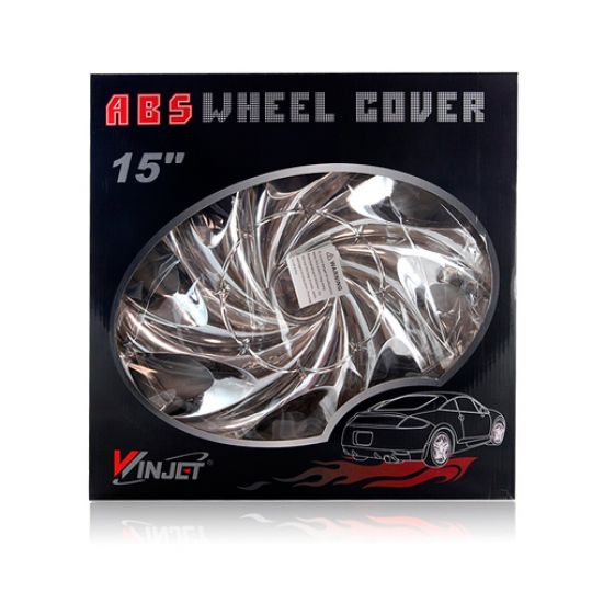 WINJET T003 R15 КОЛПАКИ ДЛЯ КОЛЕС ХРОМИРОВАННЫЕ (Комплект 4 шт.)