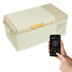 Brevia Автомобільний холодильник 16 л 22140 | Компресорний, -20°C до +20°C, 12/24В, 220В, Bluetooth, LED дисплей