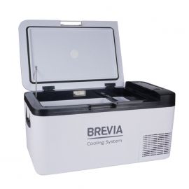 Brevia Холодильник автомобільний компресорний 18л от -20°C до +20°C, 12/24В, 220В Bluetooth, LED дисплей
