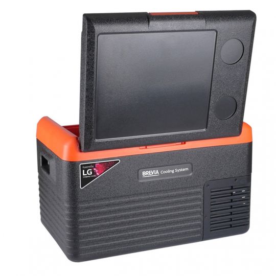 Brevia Автомобільний холодильник 30л (компресор LG), -20°C до +20°C, 12/24В, 220В, Bluetooth, LED дисплей Brevia Автомобільний холодильник 30л (компресор LG), -20°C до +20°C, 12/24В, 220В, Bluetooth, LED дисплей