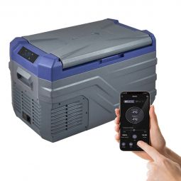 Brevia Автомобільний холодильник 27л Компресорний, -20°C до +20°C, 12/24В, 220В, Bluetooth, LED дисплей